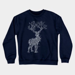 Vine Branch Stag (Light) Crewneck Sweatshirt